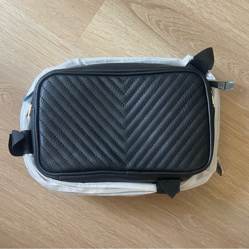 Embroidered Leather Crossbody Bag